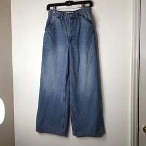 Reformation jeans women 26 blue wide leg high rise